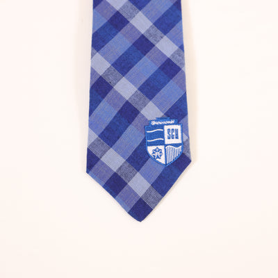 下関市大プロダクト　ネクタイ　市松藍