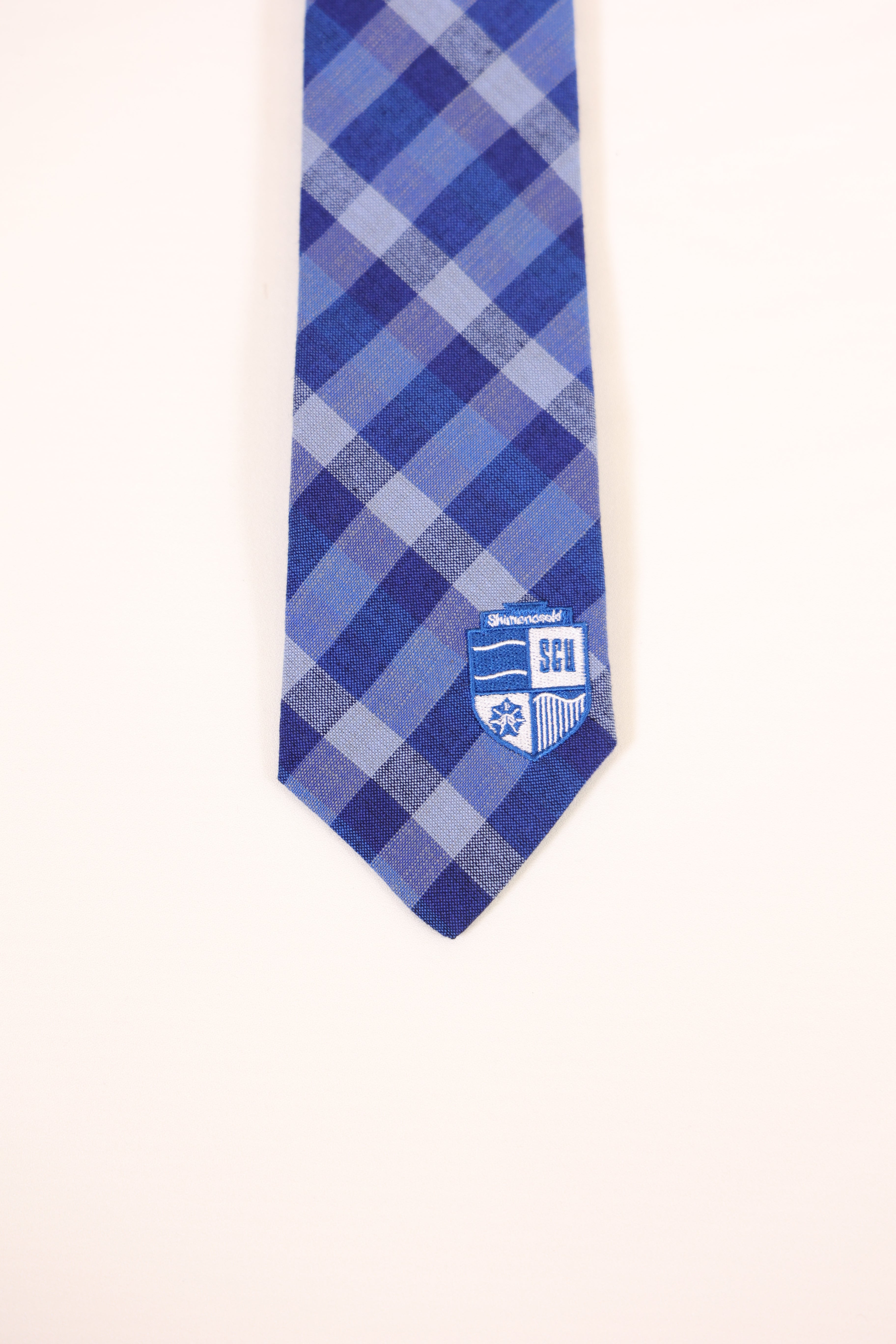 下関市大プロダクト　ネクタイ　市松藍