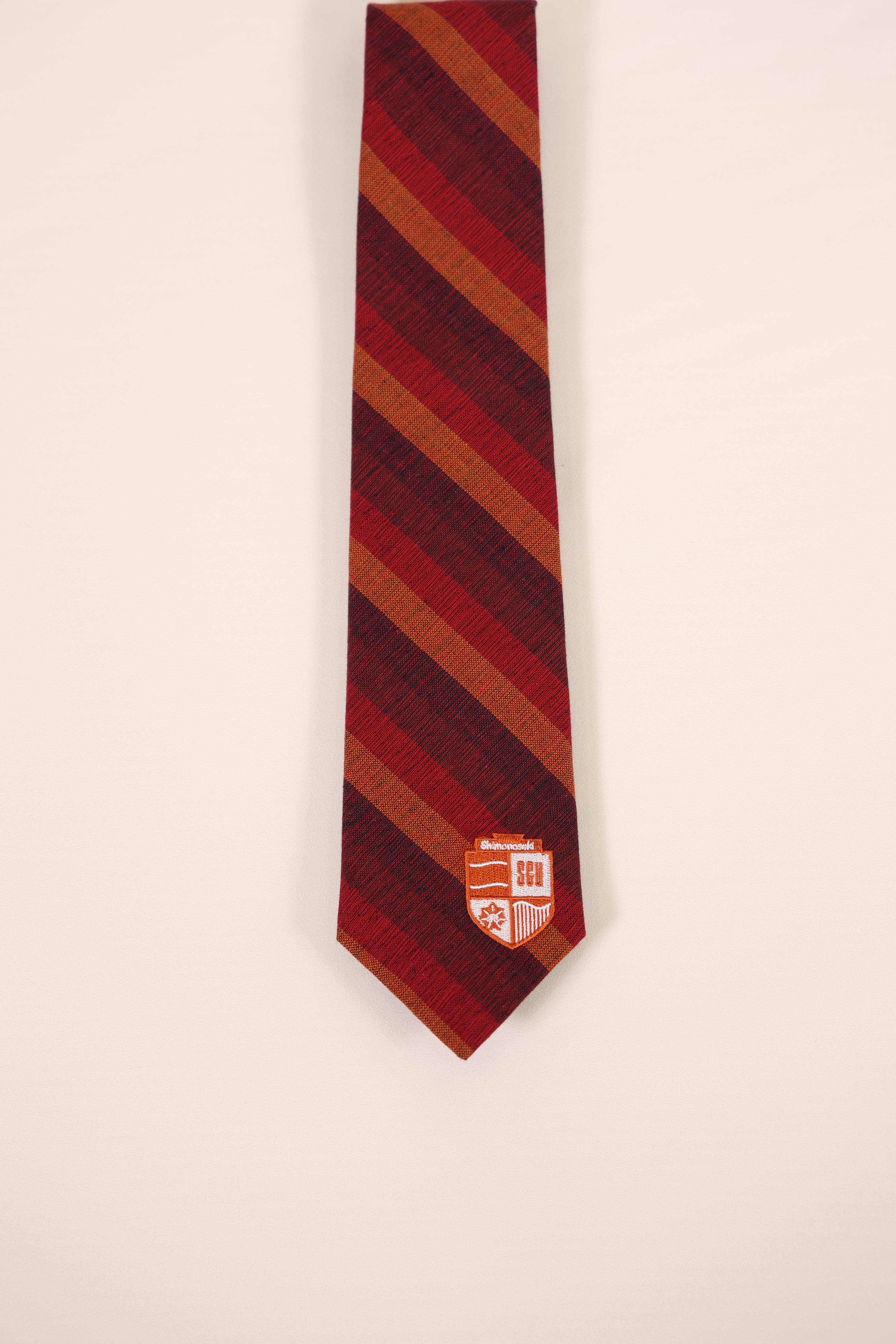 下関市大プロダクト　ネクタイ　夕陽緋